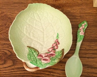 Vintage Carlton Ware Jam Dish and Spoon in Original Gift Box