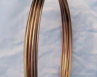 Bronze Round Wire 10 Gauge Dead Soft Great for Very Thick Wire Wrapping Cut to Order