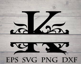 K monogram | Etsy