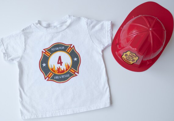 fireman birthday shirt