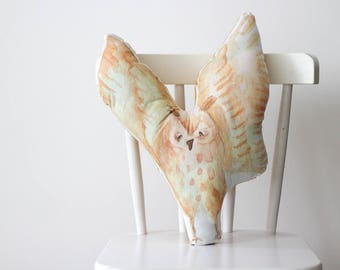owl cushion, owl Pillow, Birds Throw Pillow, owl decor, home decor, owl kids room