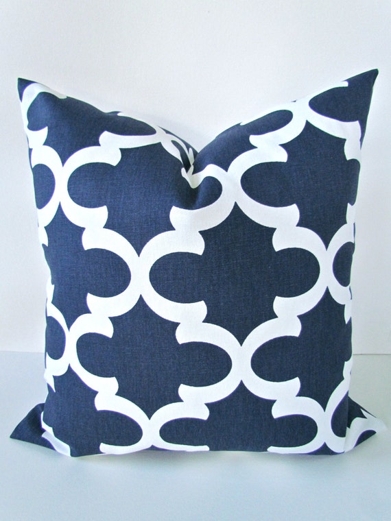 BLUE PILLOW Covers Navy blue Pillows Blue Decorative Throw
