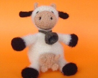 PATTERN PDF Crocheted and Felted Cow Amigurumi Pattern