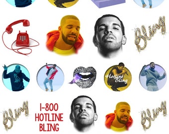 Drake Nail Decals, Musician Decals,Drake Dance nail art