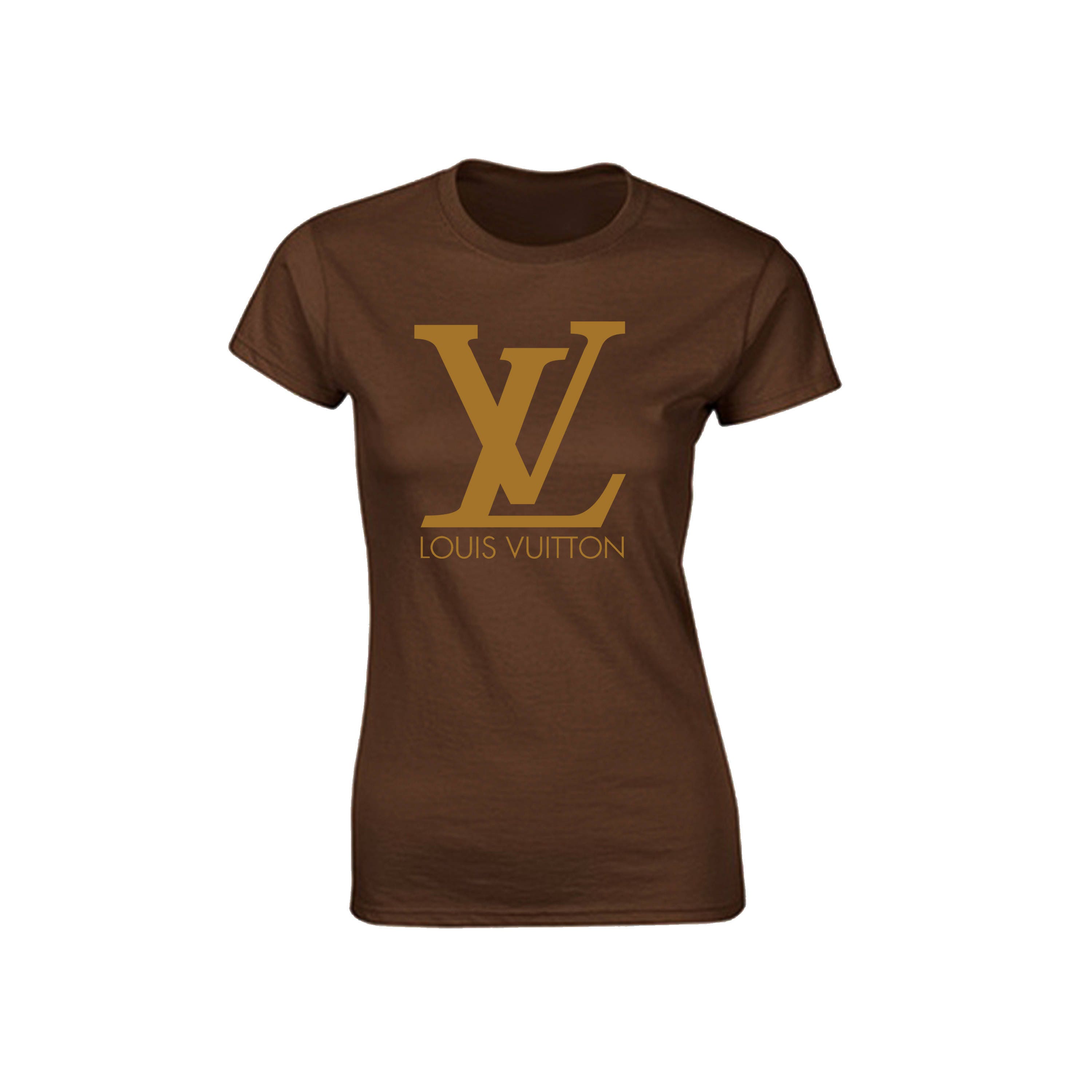 Louis Vuitton Inspired Graphic Brown or White with Glitter