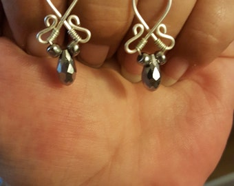 Silver Teardrop Earrings
