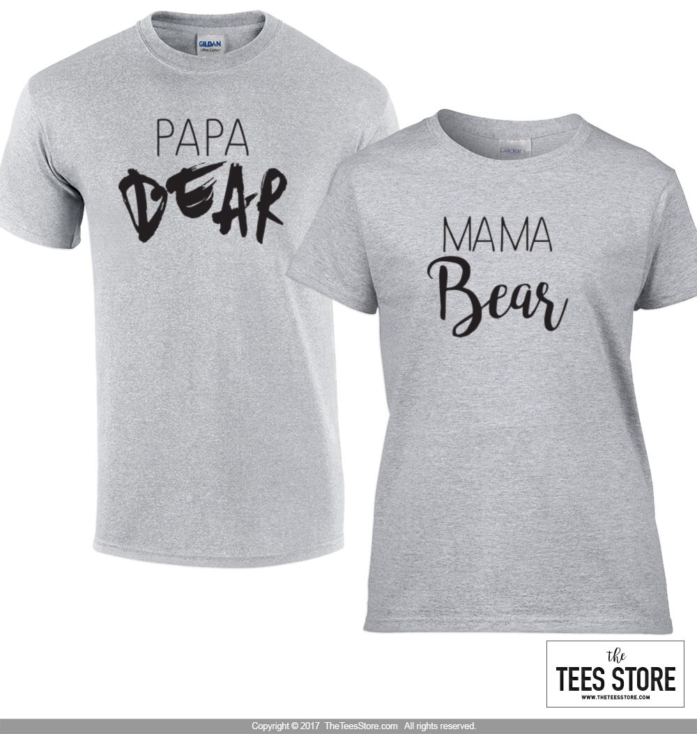 mama and papa bear shirt