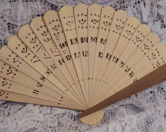Beautiful Handmade Bamboo Fan - Gruda Indonesian Airways