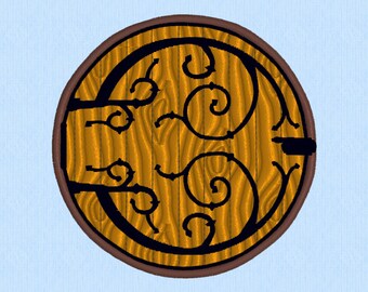 Hobbit Hole Door - Lord of the Rings (LOTR) Machine Embroidery Design File