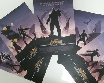 5 Marvel Avengers Infinity War Odeon Exclusive Posters Selling
