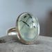 Amazing Prehnite Ring. Statement Ring. Gemstone and Sterling silver. Present For Her. Gift Idea. Gemstone Jewelry. Prehnite With Rutile