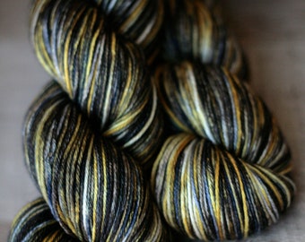 Sock yarn - 50/50 SW Merino/Silk - "NANAnanaNANAnana, ButtMan!"