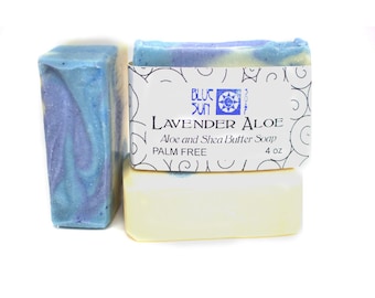 Lavender Aloe Shea Butter Soap - Lavender Soap - Cold Process Soap - Artisan Soap