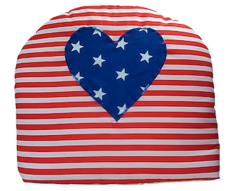 Stars and Stripe with Heart Tea Cosy Tea Pot Warmer
