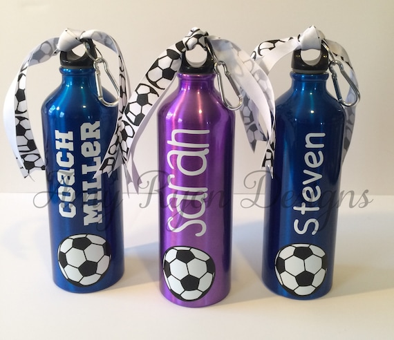 Personalized Aluminum Soccer Water Bottles Soccer Water