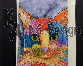 Cat Card, called Jazz Cat.