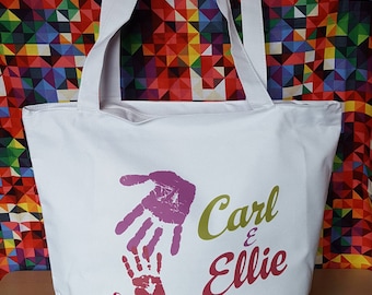 Disney Pixar UP Carl and Ellie mailbox inspired large bag