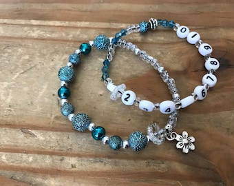 Counting bracelet, row counting bracelet, row counter bracelet, stitch counter, knitting row counter