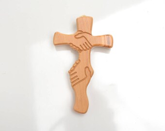 Cross, Wall cross, wall decor, wall hanging, catholic, crucifix, wood cross, wooden cross, decorative cross, wall crucifix, christian