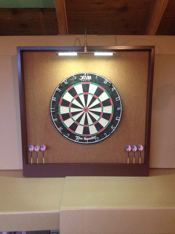 Battery operated dart board light