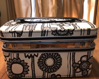 Vintage 1960s Floral Samsonite Traincase