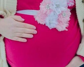 Maternity Sash - Gender Reveal Maternity Sash - Surprise Gender Sash - Pink Blue Maternity Sash - Baby Shower Sash