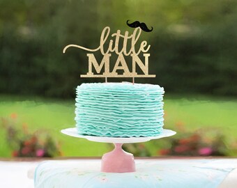 Baby Shower Cake Topper Little Man Glitter Cake Topper Little Man Glitter Baby Shower Cake Topper Baby Boy Cake Topper Boy Cake Topper