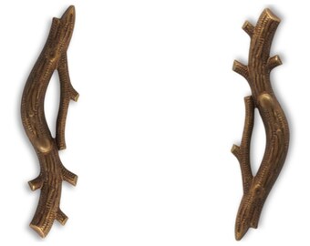 TWO Vintaj Branch Components, EM0070 - 50x12mm, Scrapbooking, Jewelry making.