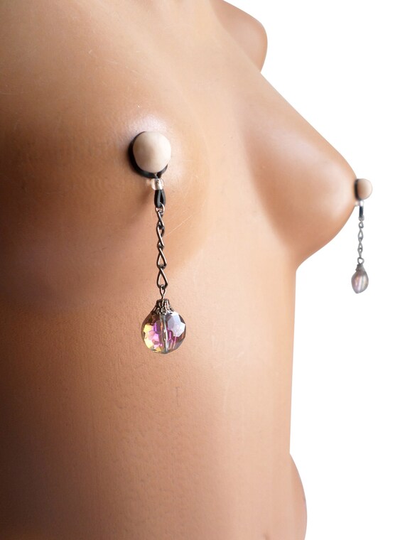 No Piercing Nipple Jewelry Crystal Non Piercing Nipple