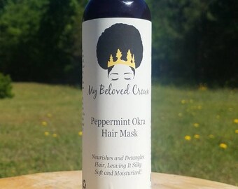 Peppermint & Okra Hair Mask | Deep Conditioner