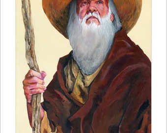 8x10 Print "Remembering when" - Fantasy Art Illustration Reproduction