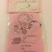 One unmounted rubber stamp