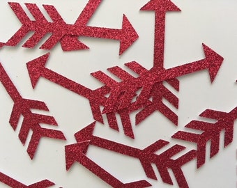 Glitter Confetti Arrows, Tribal Party Confetti, Birthday Party Table Confetti