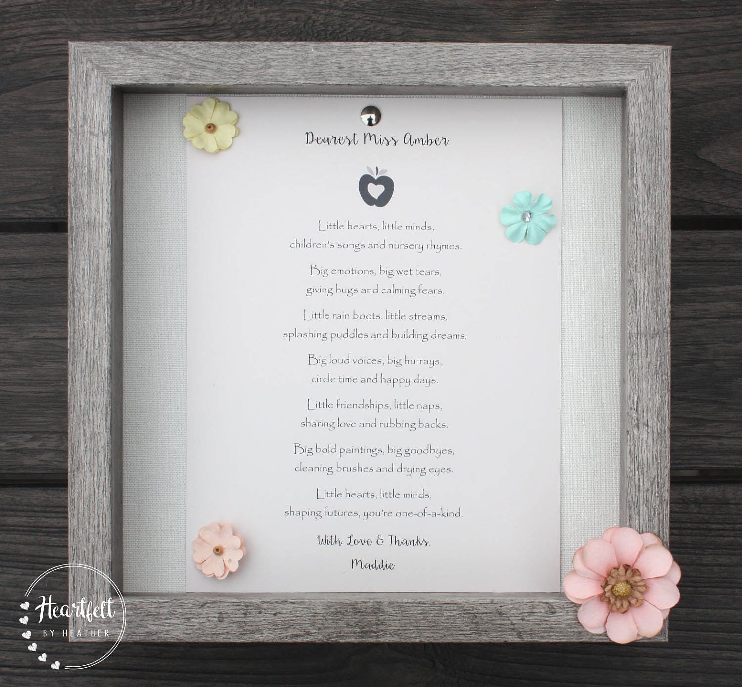 Preschool Teacher Thank You Gift Daycare Provider Poem ... Preschool Teacher Thank You Gift Daycare Provider Poem ...