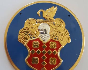 Vintage 1955 Wheaties Cereal premium embossed car badge, tin, advertising Packard Automobile measures 3 7/16"