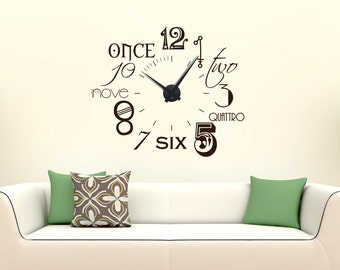Modern wall clock wall clock numbers international new