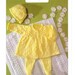 Knit Vintage Baby Pattern Matinee Jacket leggings blanket shawl instant download knitting pattern