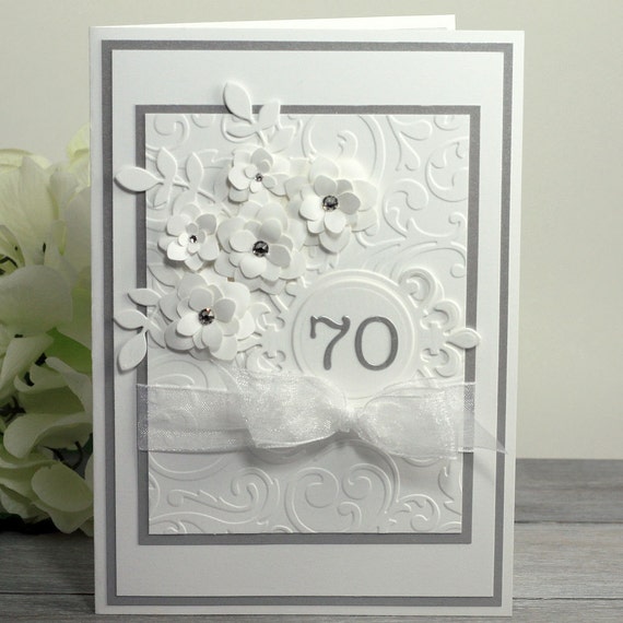 70th Anniversary Card Happy Anniversary Greetings Platinum