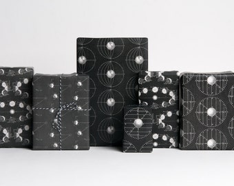 Astronomy Wrapping Paper / 12 Sheets