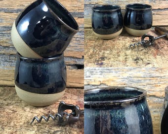 Stemless Pottery Wine Cup / Wine Goblet / Handmade Ceramic Whisky Cup / Tea Cup