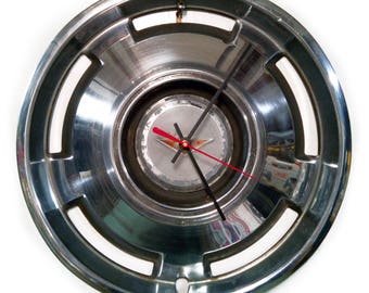 1965 Chevy Corvair Hubcap Clock - Chevrolet Hub Cap - Car Part Wall Decor - Mens Gift