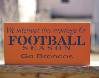 This is a 9x18 Denver broncos sign.