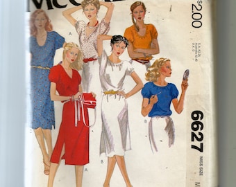 McCall's Misses' Dresses and Tops Pattern 6627