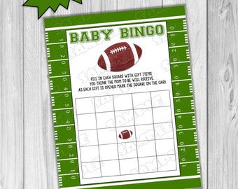 Football Baby shower games word search game Printable INSTANT