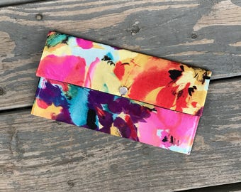 Coupon Wallet | Coupon Organizer | Womens Coupon Wallet | Womens Coupon Organizer | Watercolor | Floral | Floral Coupon Wallet
