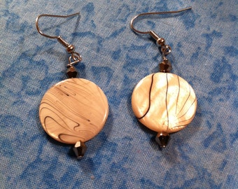 Dyed Mother of Pearl Earrings