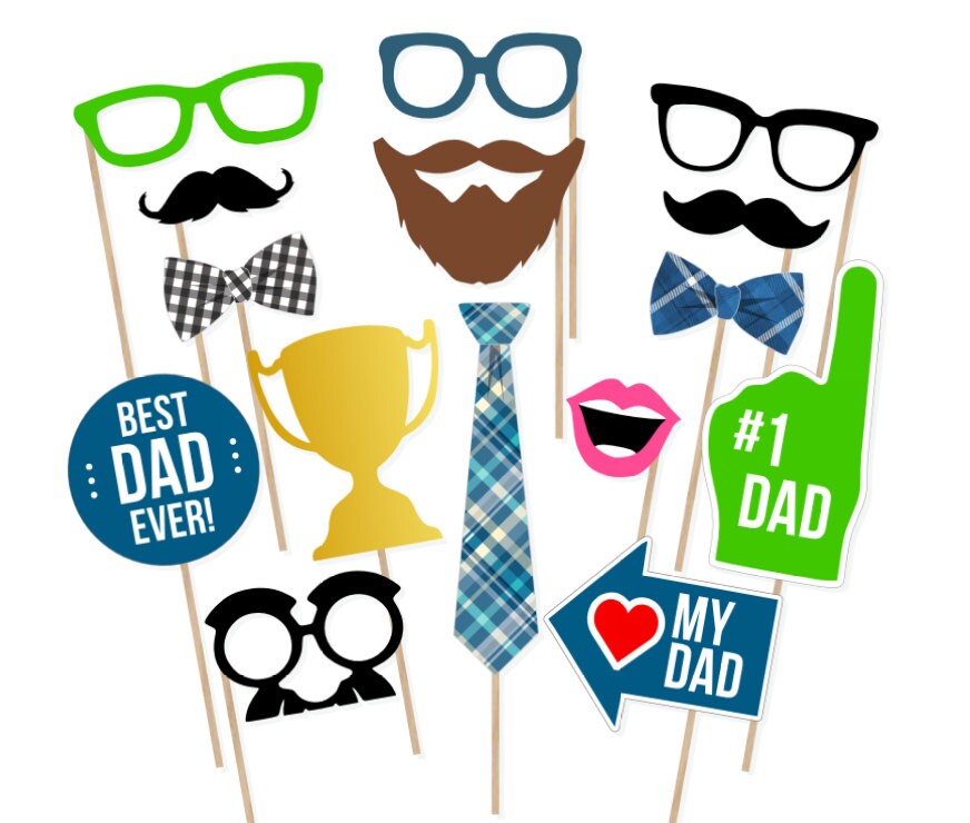 Father's Day Photo Booth Props Father's Day