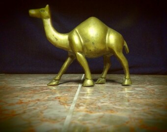 Vintage Brass Camel