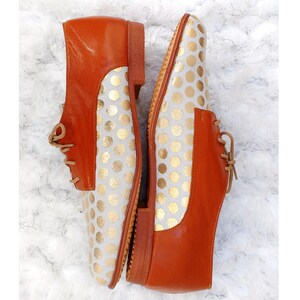 Women derby shoes, comfortable daily use leather shoes, lace up shoes