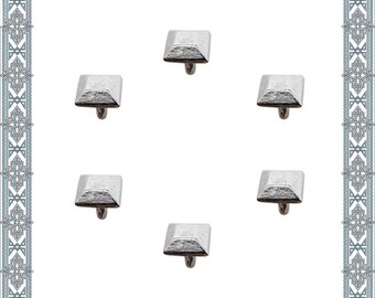 24 Rivets rivets silver plated rivets collars clothing rivets Zierniete Stud